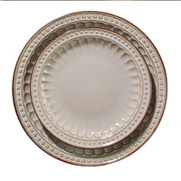 European Retro Embossed Ceramic Dinnerware Set