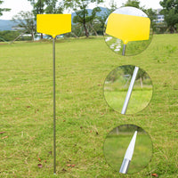 Waterproof Large Plastic Plant Labels with Stainless Steel Rod for Garden and Field Marking