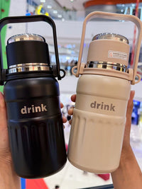Large Capacity 316 Stainless Steel Insulated Water Bottle with Dual-Drink Spout for Students, Gym, and Outdoor Activities