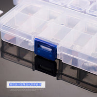 DIY Craft Storage Box with Lid, Clear Plastic Organizer for Beads, Jewelry, Nail Art Accessories
