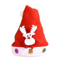 Christmas LED Light-Up Knitted Santa Hat for Adults and Kids, Festive Party Decoration and Costume Prop