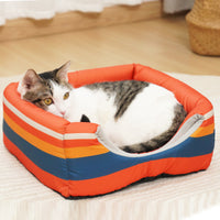 All-Season Pet Bed Removable Washable Enclosed Cat Dog House
