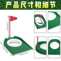 Golf Putting Trainer Practice Aid with Mini Hole Cup