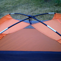2-3 Person Double Layer Pop-Up Tent for Camping, Beach, and Outdoor Recreation