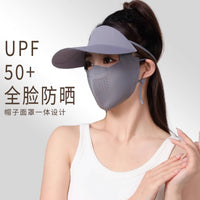 UV Protection Full Face Mask with Brim for Cycling and Sun Protection