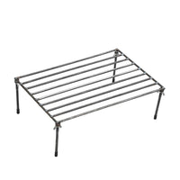 Detachable Steel Roasting Rack for Outdoor Camping and BBQ, Portable Grill Stand for Pork, Hot Pot, and Cured Meats