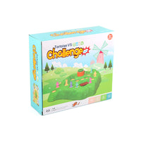 Rabbit and Tortoise Race Board Game for Kids, Interactive Family Desktop Game