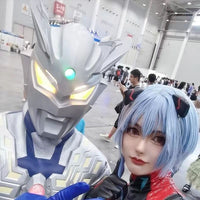 Touch-Activated Light-Up Ultraman Helmet for Cosplay - Adult and Kids Sizes