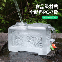 Outdoor Portable Water Container with Faucet for Camping and Home Use