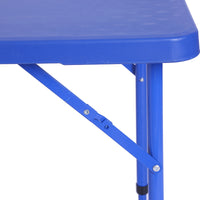 Portable Height-Adjustable Folding Camping Table with Telescopic Legs, 120cm