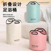 Portable Folding Foot Bath Basin with Thermal Insulation for Travel and Home Use