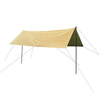 Outdoor Camping Tarp Tent, Portable Windproof Sunshade with Blackout Coating for Picnics and Camping