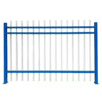 Zinc Steel Fence Panel for Villas and Gardens, Anti-Corrosion Outdoor Security Barrier