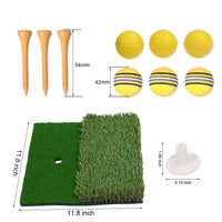 Dual-Color Golf Putting & Hitting Mat for Swing Practice