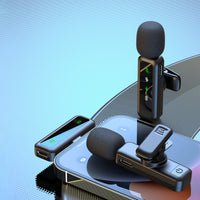H63 Wireless Lavalier Microphone for Outdoor Live Streaming and Video Recording with Noise Reduction