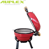 12-Inch Ceramic Portable BBQ Grill for Outdoor Tabletop Cooking