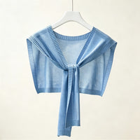 Women's Summer Ice Silk Knit Shawl Collar Scarf