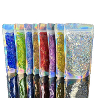 60g Bagged Laser Glitter Powder Mix for Makeup, Nail Art, DIY Crafts