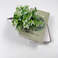 Artificial Eucalyptus Stems for Indoor Home Decor with Ground Plug