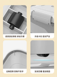 Large Capacity Plastic Storage Box for Clothes and Home Organization
