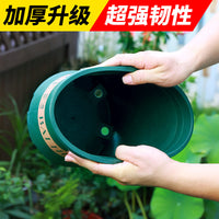Plastic Plant Pot with Tray, Thickened for Orchids and Succulents, Large Caliber Simple Gallon Pot