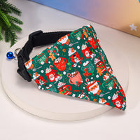 Christmas Pet Bandana Collar for Dogs and Cats, Adjustable Scarf Bib