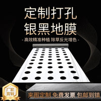 Silver-Black Reflective Mulch Film for Orchard and Vegetable Gardens, Weed and Pest Control, Moisturizing and Cooling