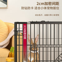 Large Rabbit Cage Guinea Pig Hutch with Automatic Waste Cleaning System