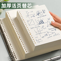 A5 Loose Leaf Paper 20-Hole Refillable Notebook Inserts Detachable Lined Multi-Hole Refill Core