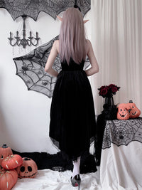 Gothic Witch Vampire Bride Halloween Costume Dress for Women