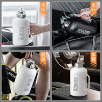 316 Stainless Steel Insulated Water Bottle Large Capacity Sports Kettle with Straw 1500-2000ML