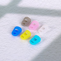 Guitar Fingertip Protectors Silicone Finger Guards for Left Hand Pressing Strings Anti-Pain Non-Slip for Beginners