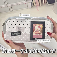 Star Pattern Pencil Pouch, Transparent Large Capacity Stationery Bag for Students