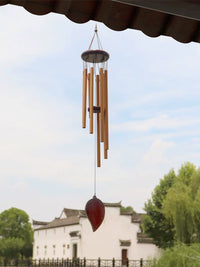 Nordic New Chinese Style Fresh Music Balcony Outdoor Dopamine Wind Chime Hanging Ornament Gift for Girls Decorative Hanging