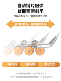 Automatic Rebound Abdominal Wheel with Elbow Support for Core Workout