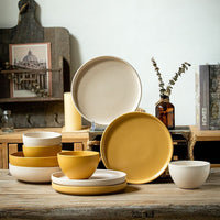Aike Series Vintage Ceramic Rice Bowl with Sesame Glaze for Home Use