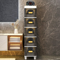 Slim Bathroom Storage Cabinet with Drawers - Multi-layer Kitchen Gap Organizer