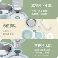 Automatic Water Dispenser Pet Bowl with Double Food Bowls for Cats and Dogs