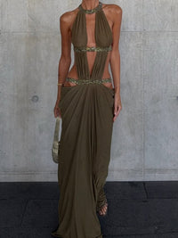 Elegant Mermaid Backless Party Dress