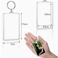 Sublimation Blank Acrylic PET Keychain for Heat Transfer Double-Sided Printing