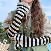 Summer UV Protection Ice Silk Arm Sleeves for Women - Breathable Sun Protection