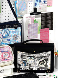 Anime Manga Style DIY Ita Bag Material Set with Ribbon, Stickers, and Background Paper