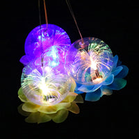 Chinese New Year Lotus Lantern with Fireworks Light for Kids, Festival Handheld Gift