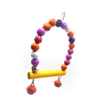 Halloween Themed Colorful Bird Swing Parrot Perch Toy for Cage Decoration