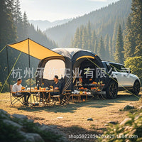 Instant Pop-Up Car Tailgate Tent with Awning for 2-4 Person Self-Driving Tours