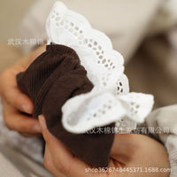 Corduroy Lace Cuff Sleeves for Office and Student Use, Anti-Fouling and Protective