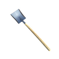 Mini Steel Shovel with Handle for Garden, Coal, and Waste Cleanup