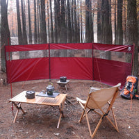Outdoor Camping Windbreak Screen for Winter Picnics & BBQ, Foldable Fire Pit Wind Shield