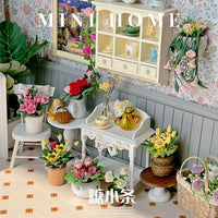 Miniature Clay Flower Pot Dollhouse Decor