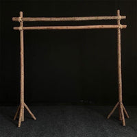 Double-Layer Wooden Wedding Arch for Outdoor Ceremonies and Stage Decor
